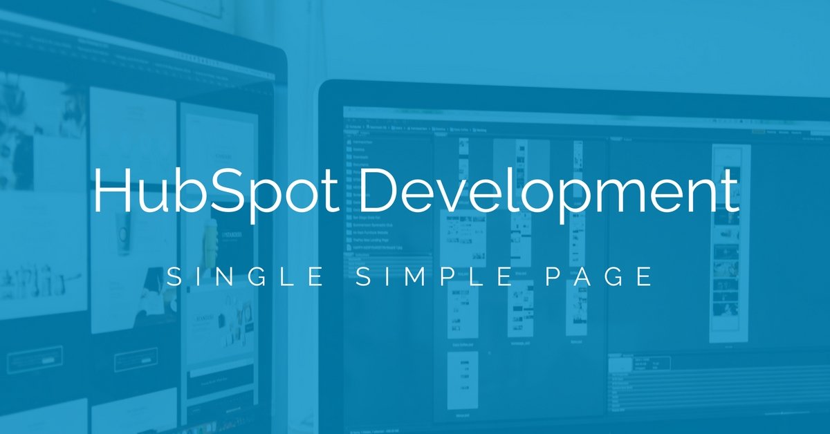 HubSpot Web Page Development